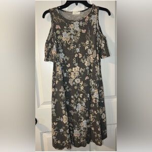 Ginger G Floral Long Sleeve Dress